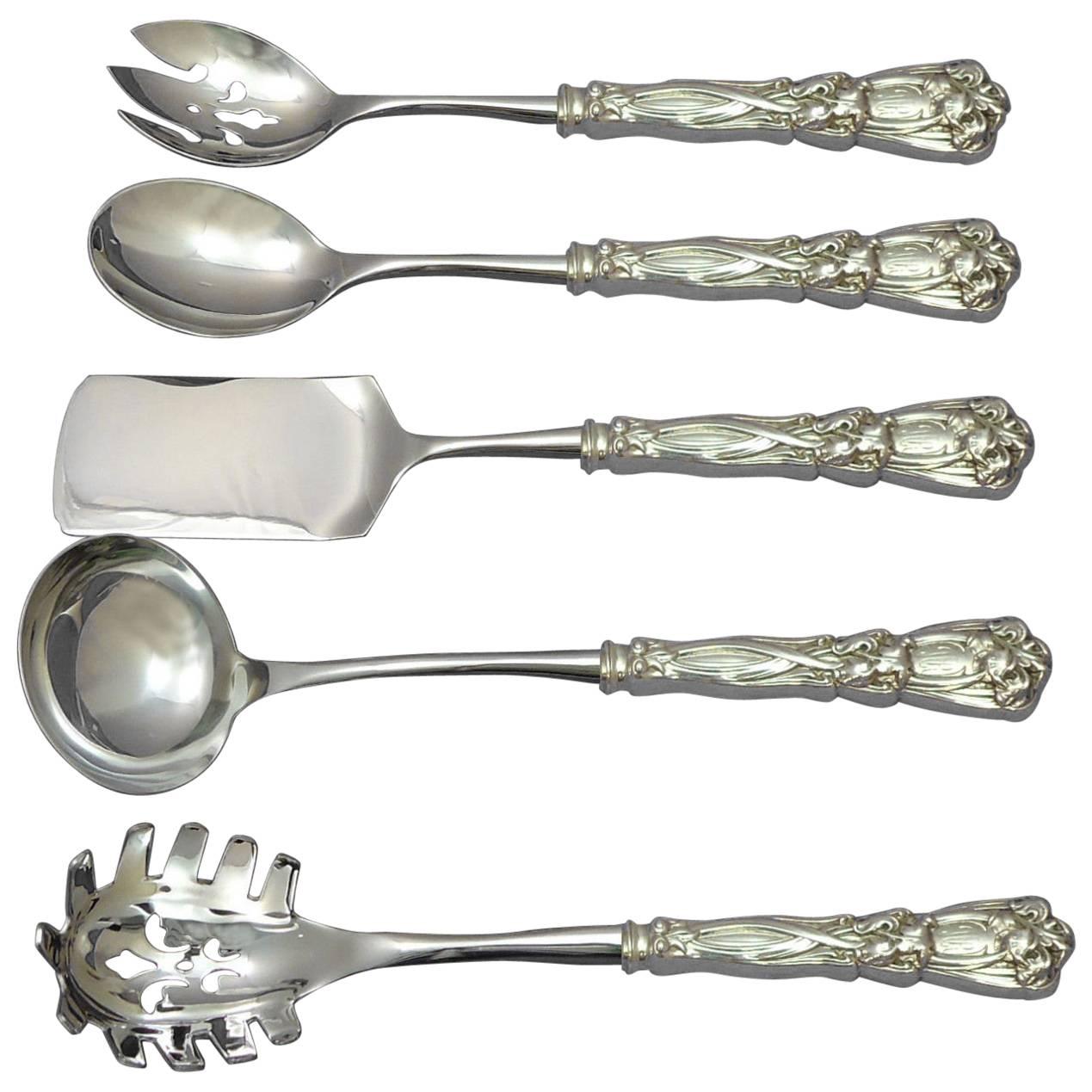 Iris by Durgin-Gorham Sterling Silver Hostess Set Custom-Made 5-PC HHWS