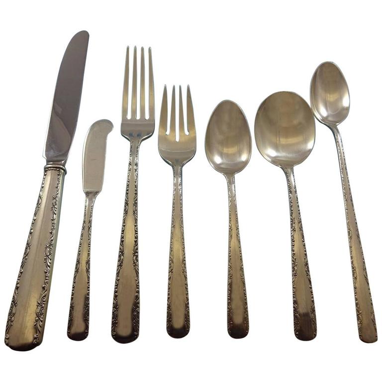 Medici New by Gorham Sterling Silver Flatware Service for 12 Set 60 Pcs