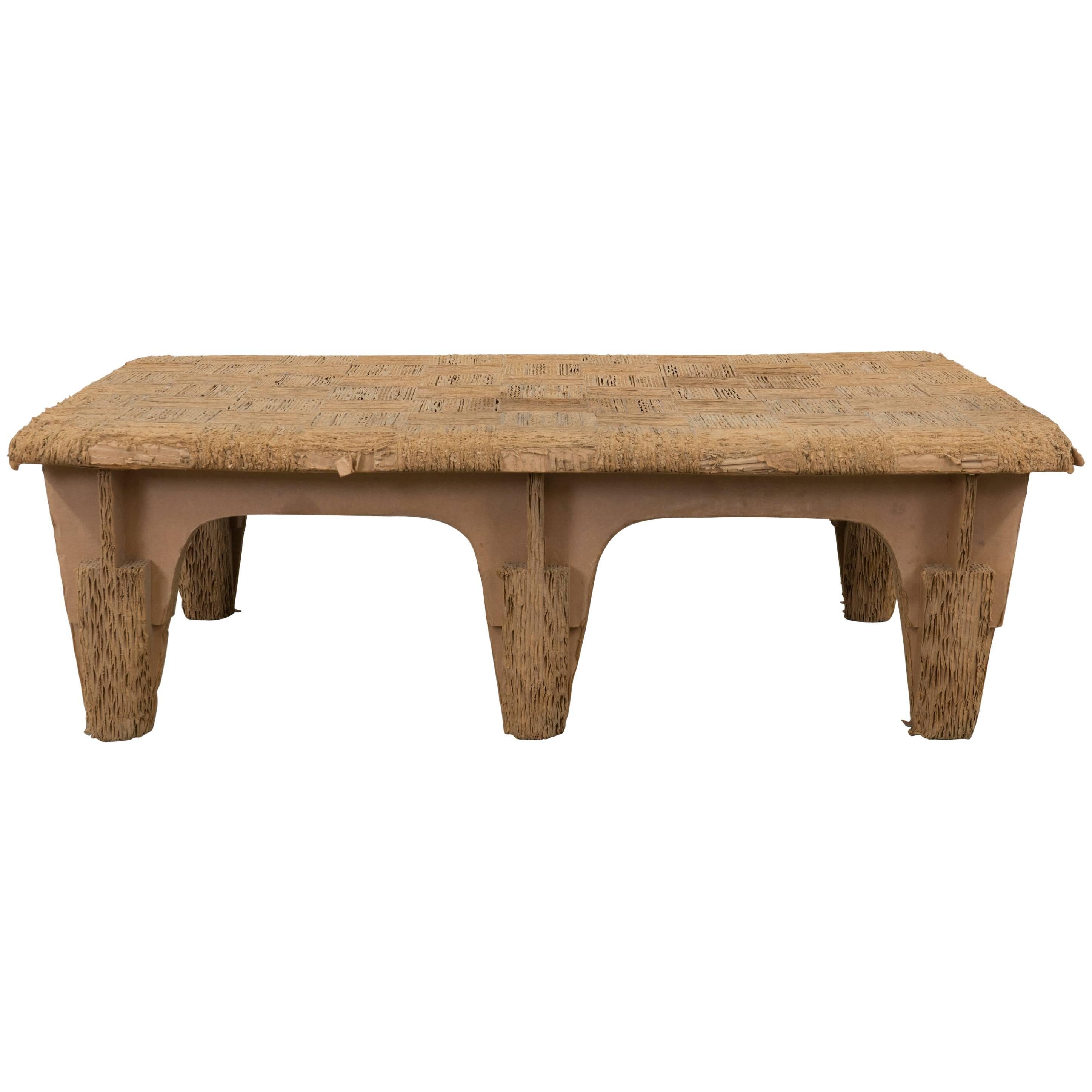 Joel Stearns Corrugated Cardboard Coffee Table