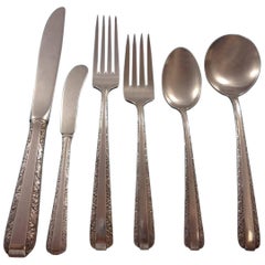 Kerzenleuchter von Towle Sterlingsilber Besteck Set 12 Service Luncheon 73 Teile