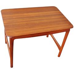 Solid Teak and Rosewood Mosaic Top Side Table Hvidt & Molgaard-Nielsen 11