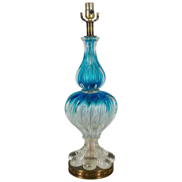 Mid Century Murano Glass Lamp For At 1stdibs Mid Century Murano Glass Lamp For