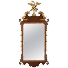 Chippendale Mahogany and Giltwood Constitution Mirror, circa 1770