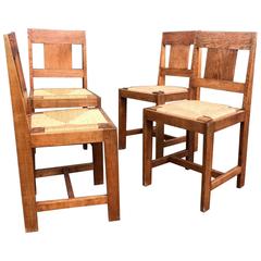 Early 1900s Set Of Four Arts And Crafts Dining Chairs Gustav Early 1900s Set Of Four Arts And Crafts Dining Chairs Gustav Stickley Style For At 1stdibs