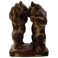 Royal Copenhagen Figurine of Two Standing Bears Number 20648