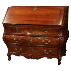 18th Century French Louis XV Bombe Cherry Secretary from Bordeaux 11