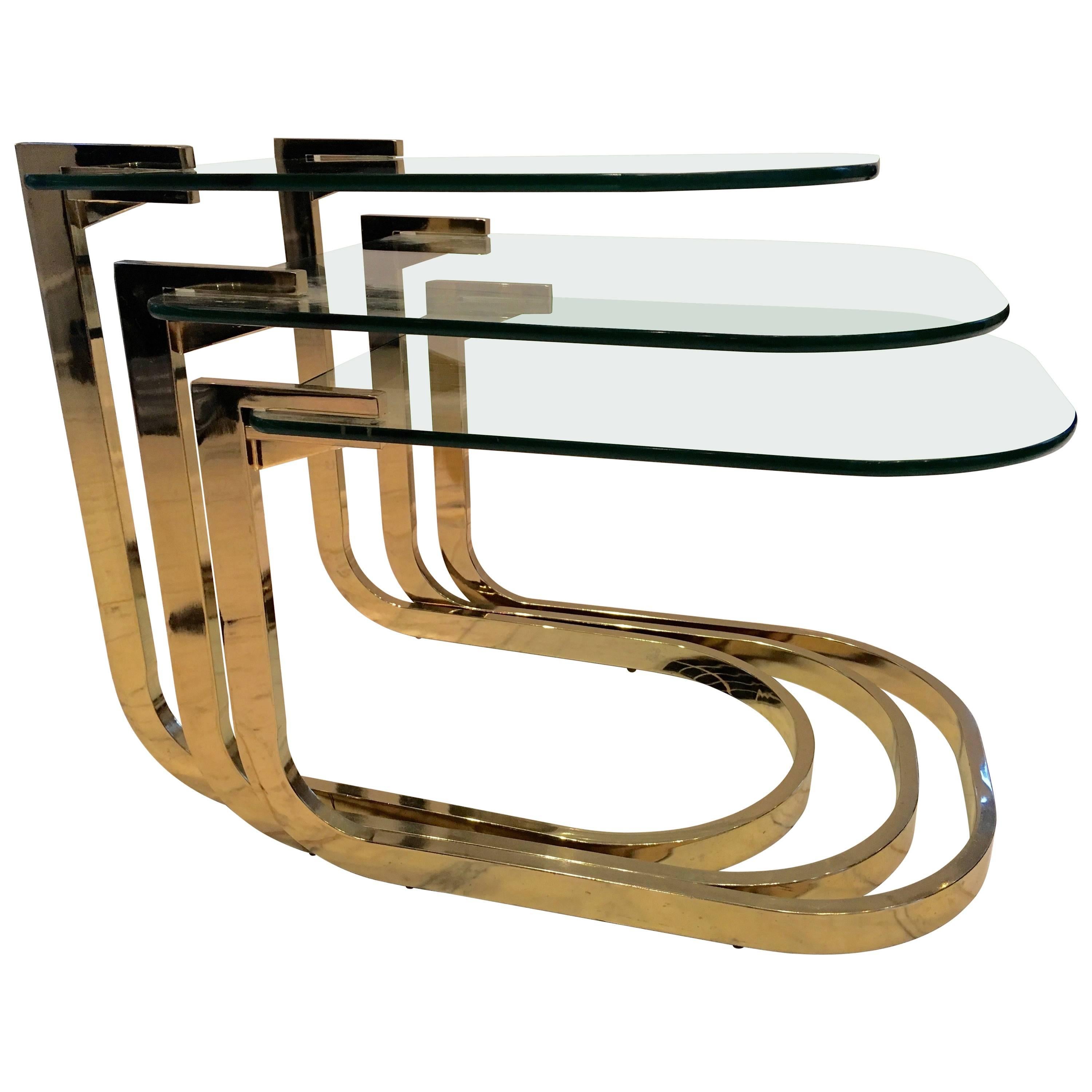 Super Chic Nesting Tables by Milo Baughman