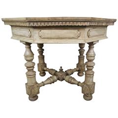 Antique 19th Century Italian Walnut Centre Table