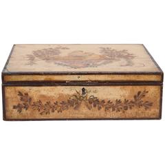 19th Century Hand-Painted Lidded Box