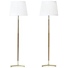 Pair of 1950s Floor Lamps by Moller Armaturer