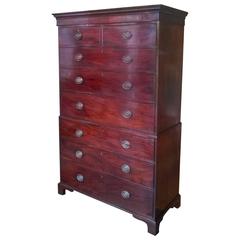 George III Mahogany Chest on Chest 11