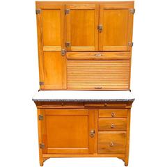 Classic Early 20th Century Maple Hoosier Cabinet
