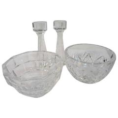 Crystal Bowls and Candlesticks from Kosta Boda