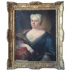 18th Century French Portrait of a Good Living Woman