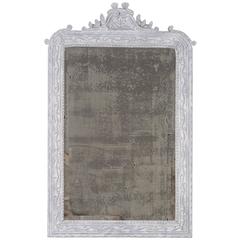 Antique French Painted, Carved Timber Louis Philippe Mirror, circa 1890 8
