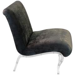 Elegant Lucite Chair by Lorin Jackson for Grosfeld House