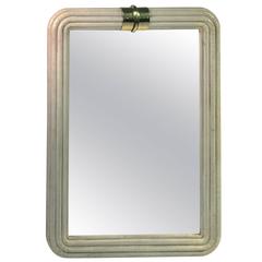 Great Layered and Textured Karl Springer Style Mirror
