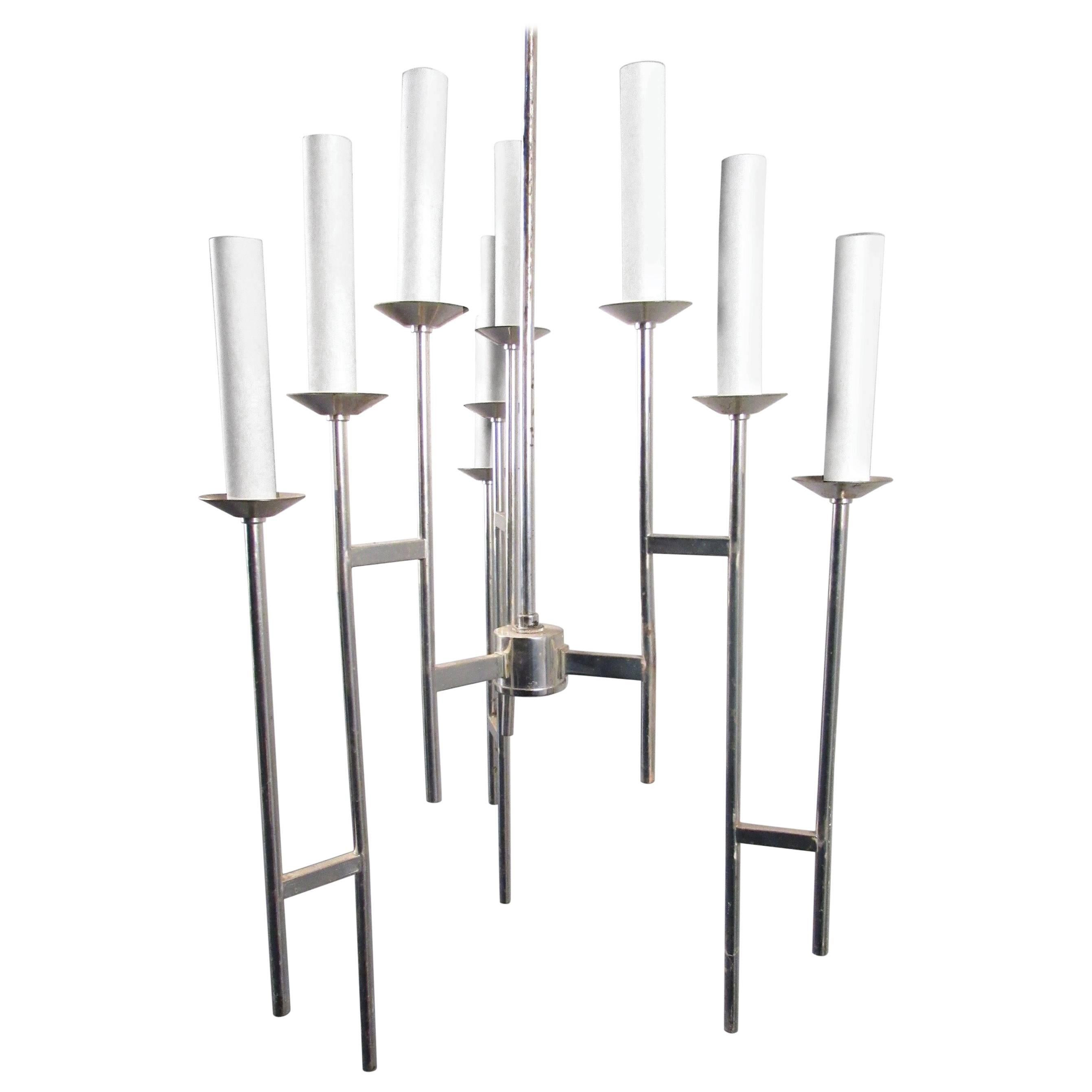 Mid-Century Modern Candelabra Style Chandelier For Sale