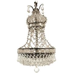 French Crystal Chandelier, circa 1920 10