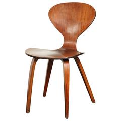 Mid-Century Walnut Side Chair Attributed to Arnie Jacobsen 4