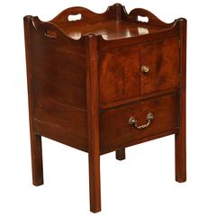 Early 19th Century English, Mahogany Bed Side Table 8