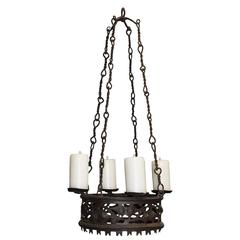 Antique Chandelier, Iron 11