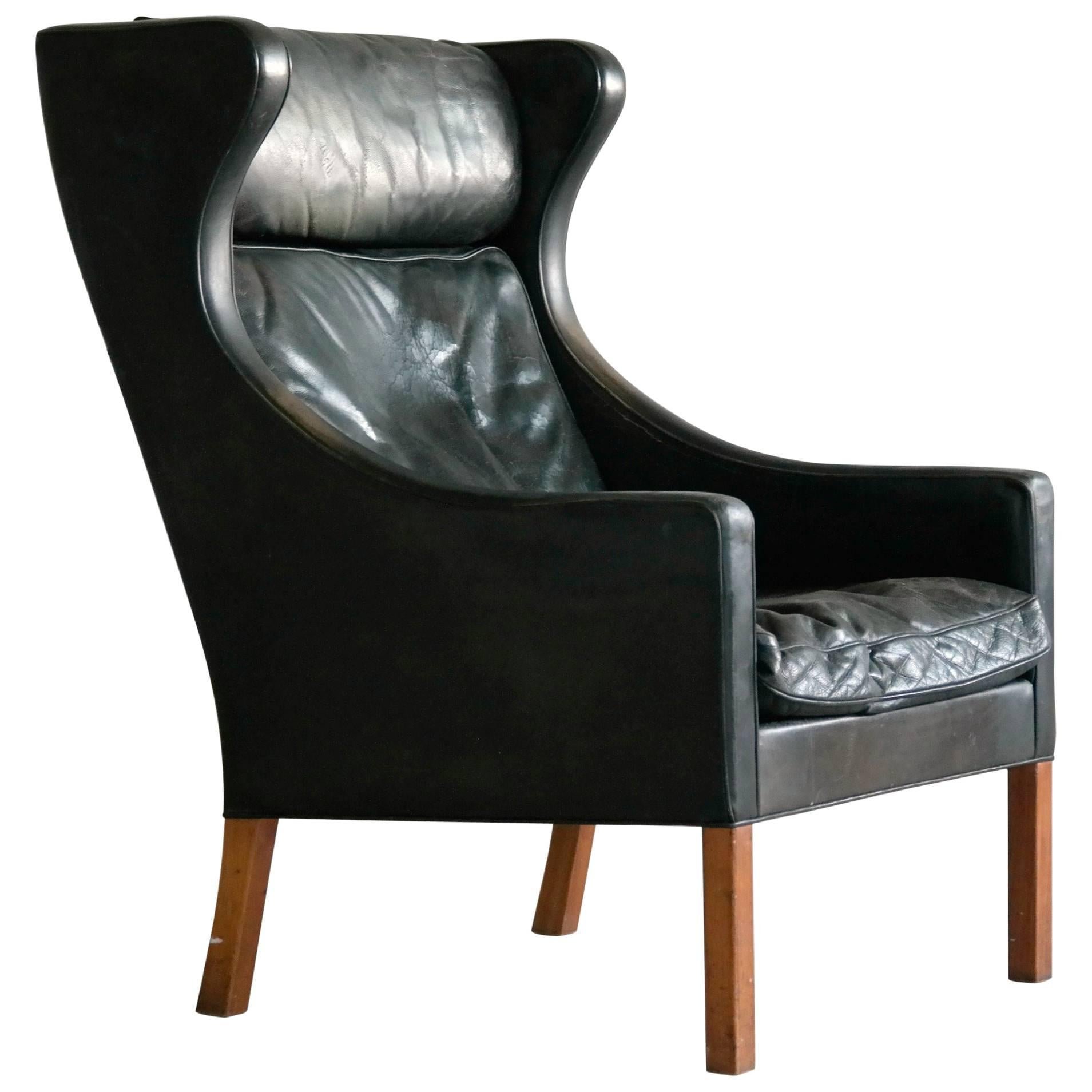 Børge Mogensen Wingback Chair Model 2204 for Fredericia