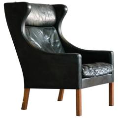 Børge Mogensen Wingback Chair Model 2204 for Fredericia