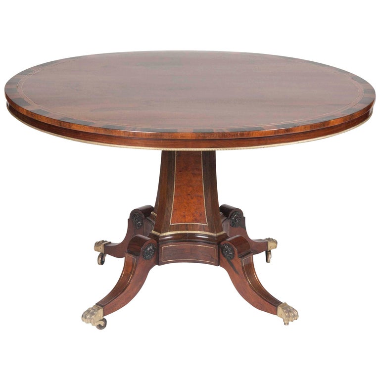 Calamander Centre Table, Round Table Oakley
