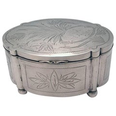 Antique Polish Silver Etrog Box