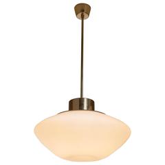 Lisa Johansson-Pape Opaline Glass Pendant for Orno, Finland, 1950s 6