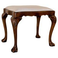19th Century Queen Anne Style Stool in Walnut 12