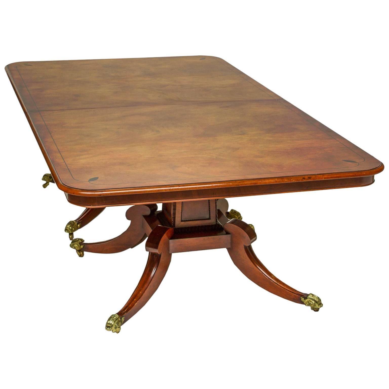 English Regency Dining Table with Two Leaves