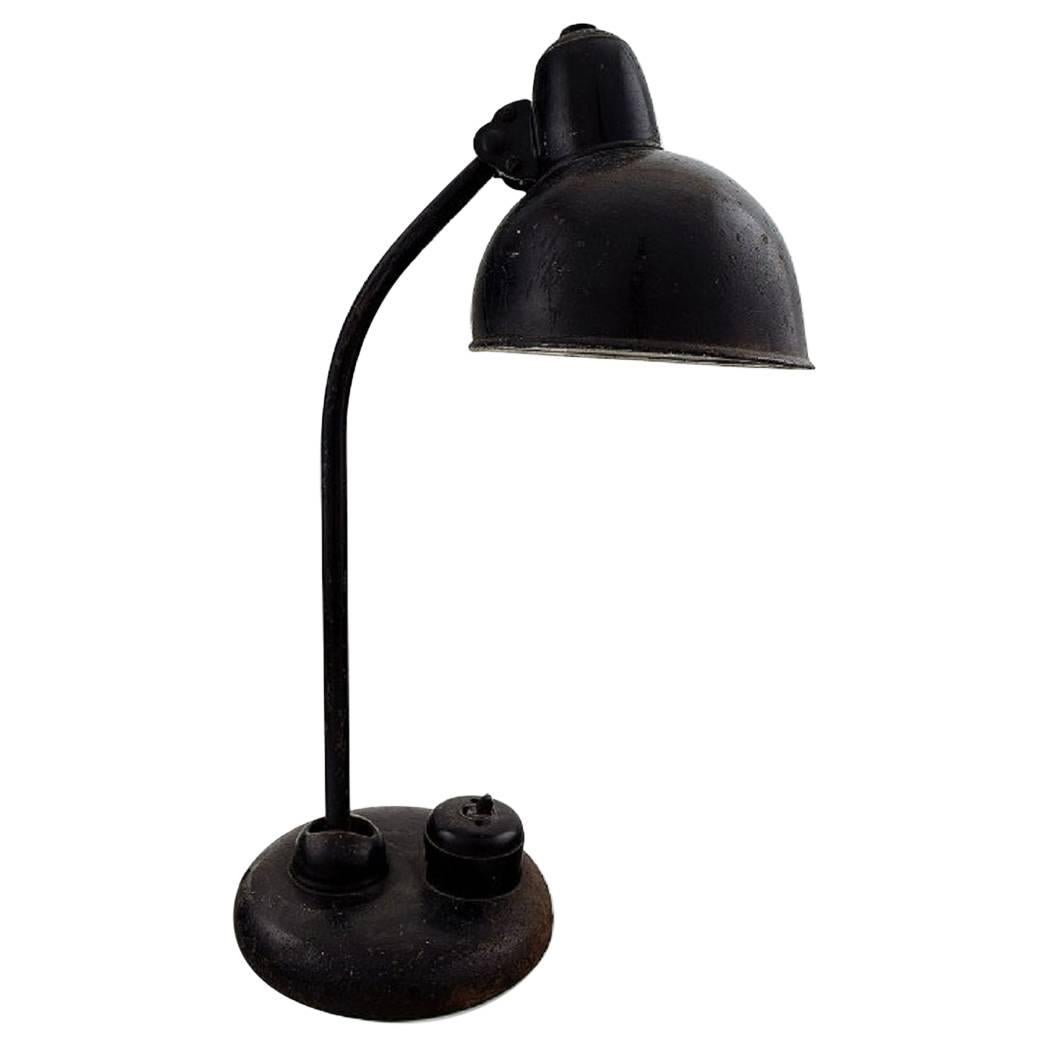 Christian Dell, 1974 Industrial Bauhaus Table Lamp