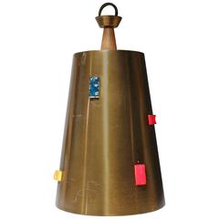 Vintage Industrial Ceiling Fixture Brass Pendant 3