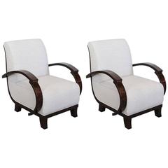 Pair of French Art Deco Armchairs, circa 1930s