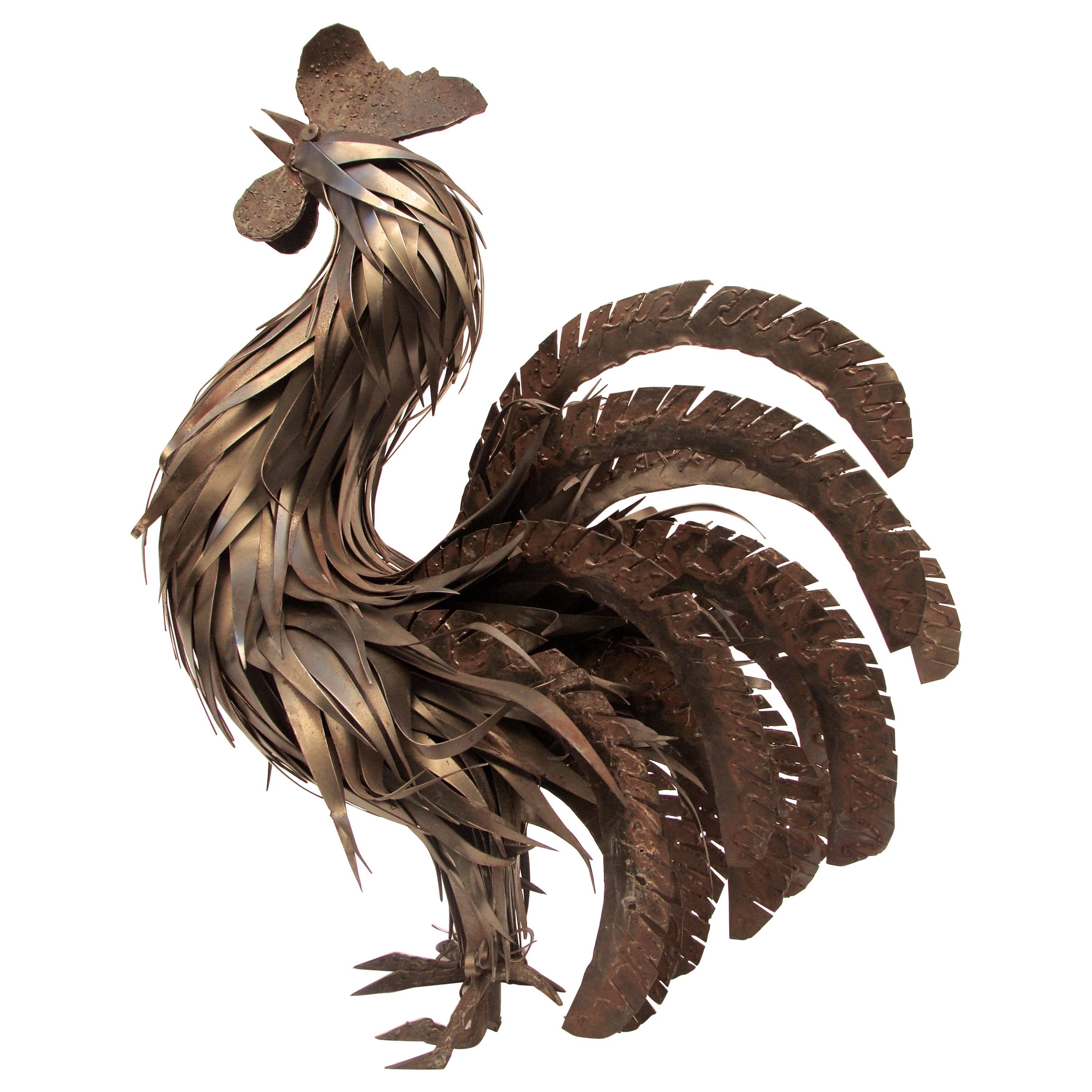 1970s Steel Rooster For Sale
