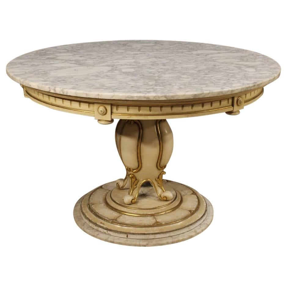 20th Century French Lacquered and Gilt Table