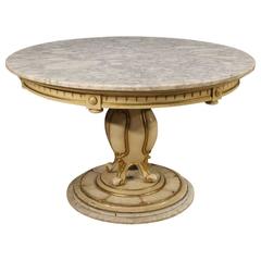 20th Century French Lacquered and Gilt Table