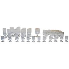 Bjorn Wiinblad for Rosenthal, 39 Glass on Foot, Decorated with Cut Ornamentation