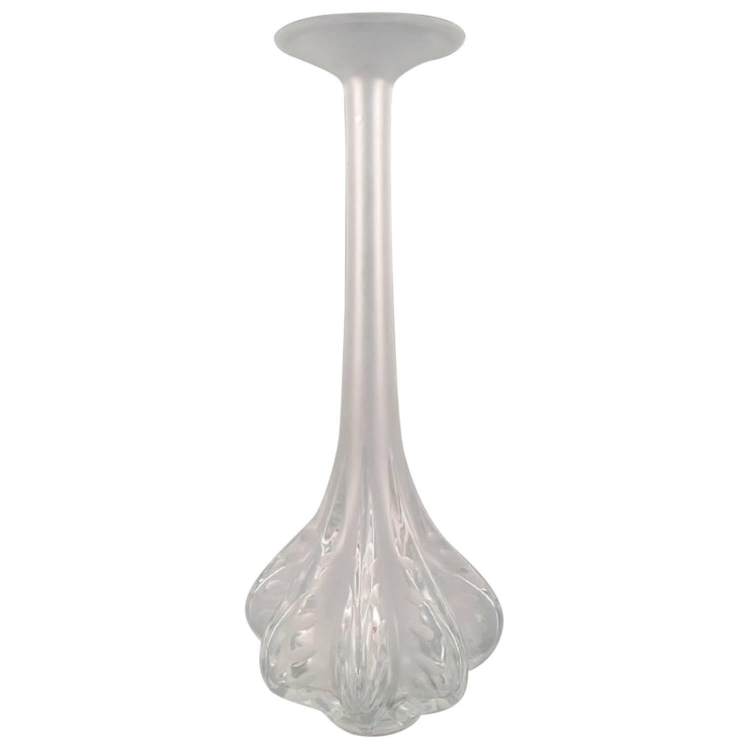 Large Art Deco Lalique Art Glass Vase
