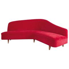 Beautiful Curved Sofa by Federico Munari, Italy