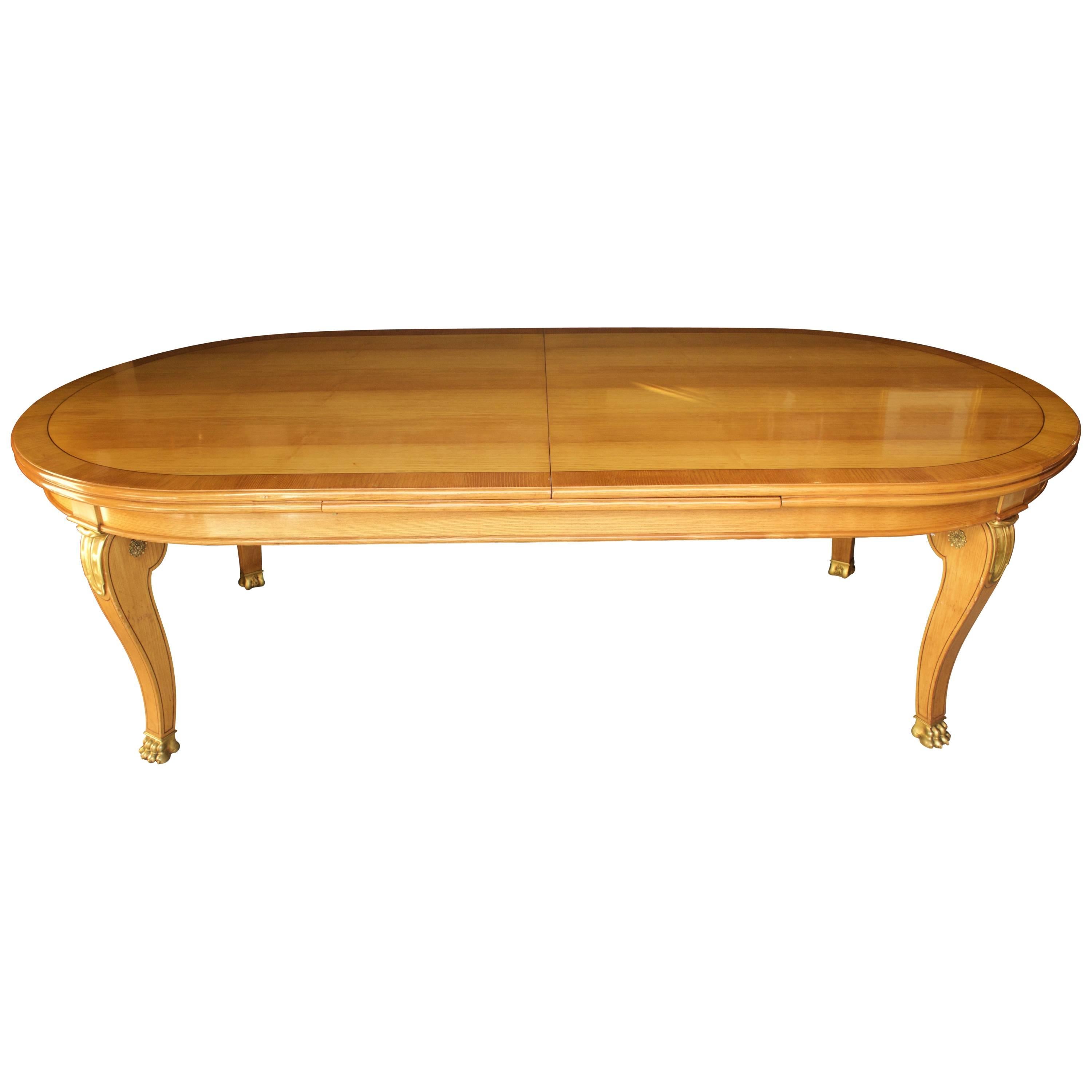 Antique French Charles X Style Extension Table For Sale
