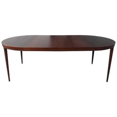 Exceptional Severin Hansen Extendible Danish Dining Table in Mahogany for Haslev