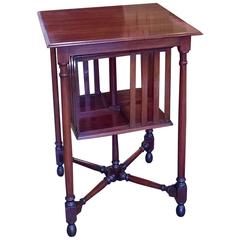 Antique Late Victorian Mahogany Book Table