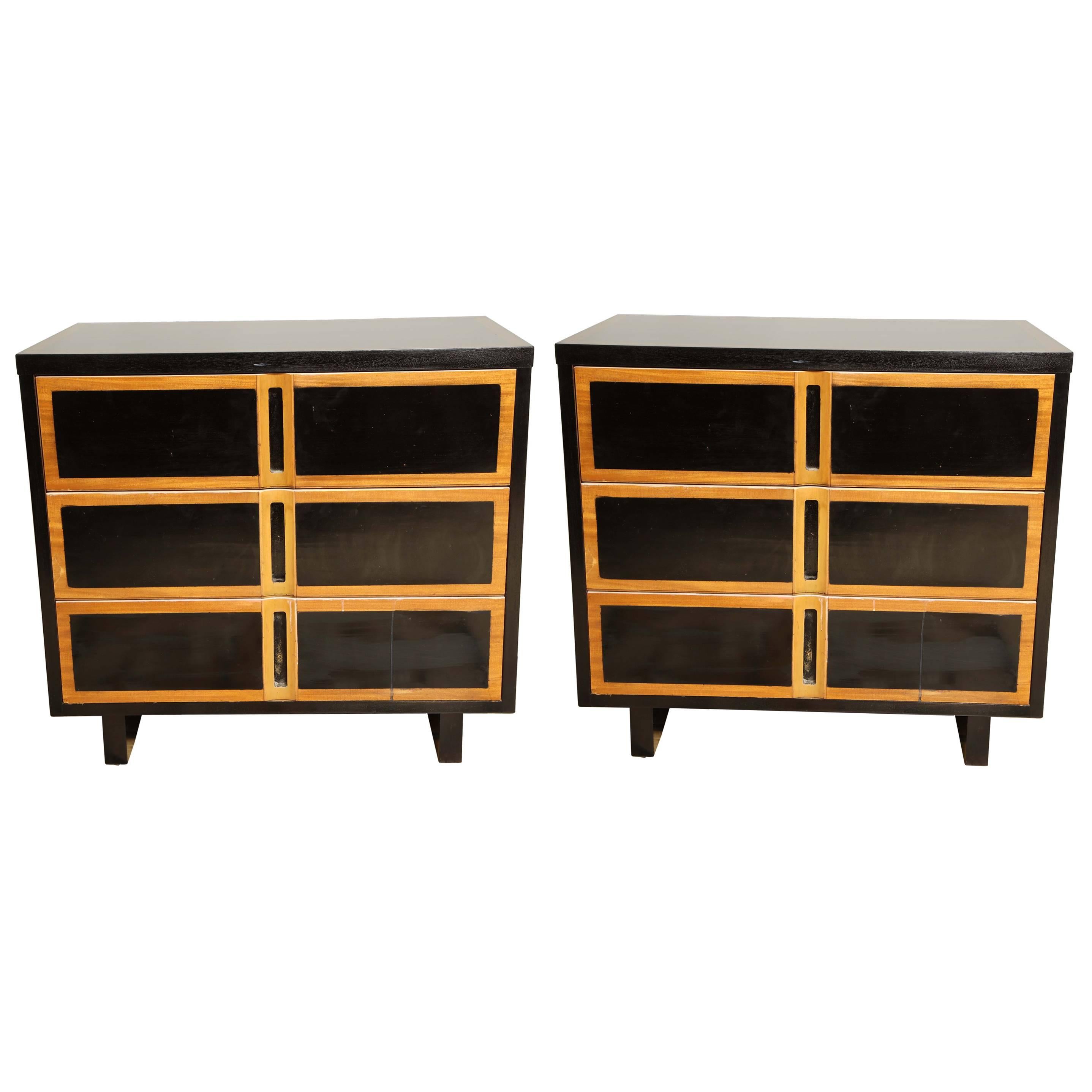 Pair of Mid-Century Commodes