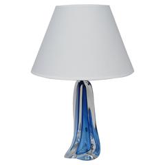 1950s Val Saint Lambert Crystal Lamp