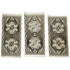 Brown Turkish Vintage Rug Mats