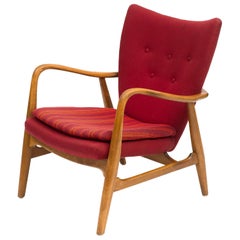 Acton Schubell and Ib Madsen Lounge Chair, Denmark, 1950s