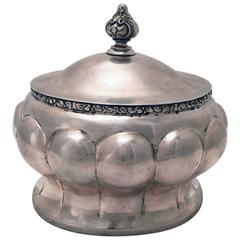 Austrian Secessionist Silver Sugar or Etrog Box 8